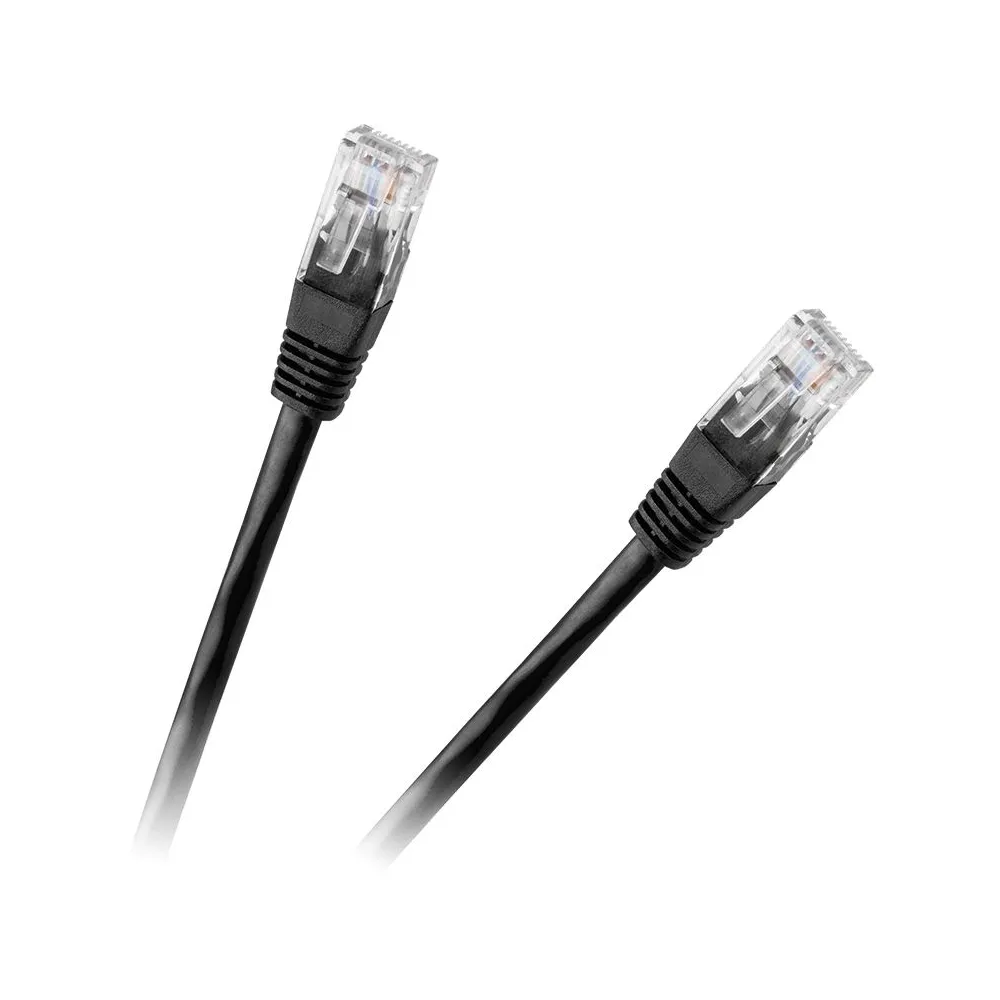 Cablu patchcord utp cat6 0.5m negru rebel