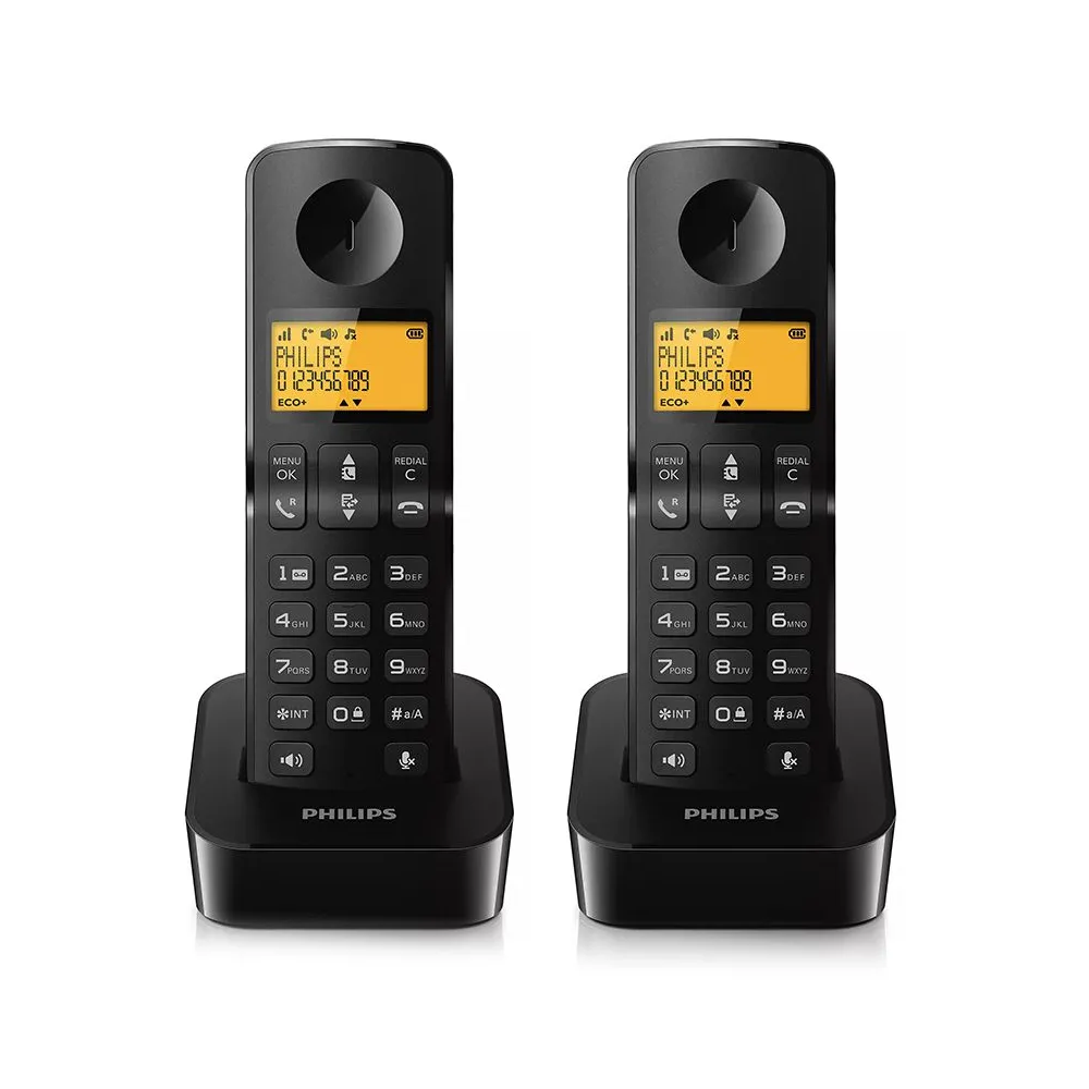 Telefon dect d2602 negru philips