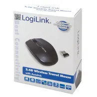 Mouse logilink pc sau nb wireless 2.4ghz optic 1200 dpi butoane/scroll 3/1  negru id0114 (include tv 0.18lei) Logilink - 1