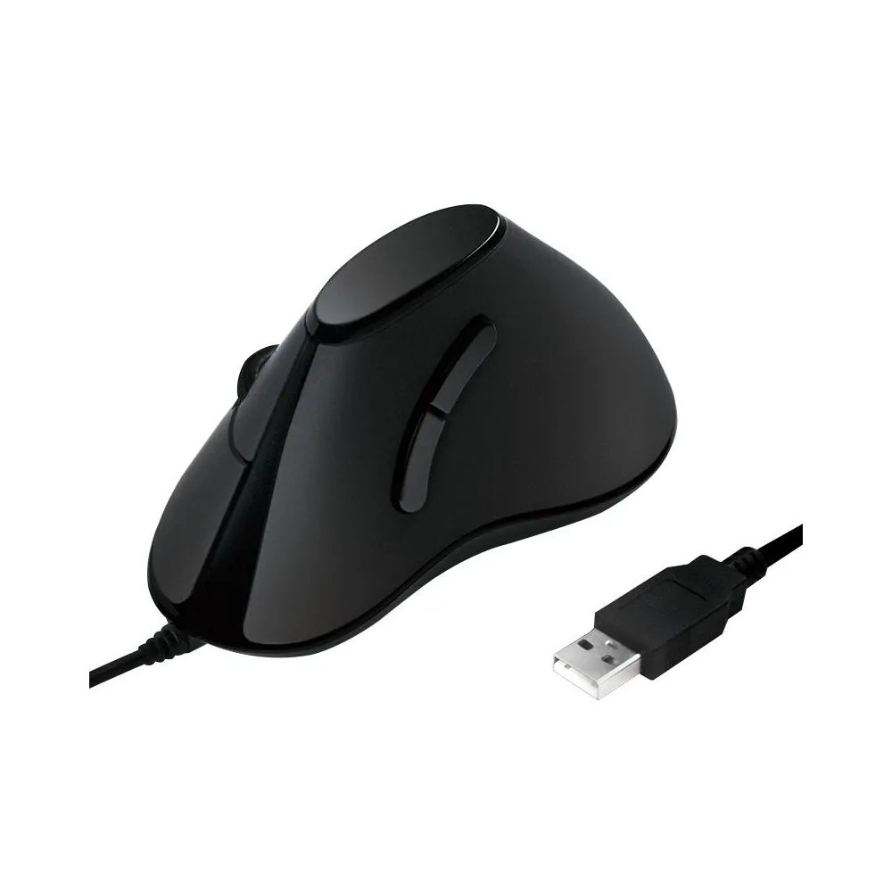 Mouse logilink pc sau nb cu fir usb optic 1000 dpi butoane/scroll 5/1 ergonomic negru id0158 (include tv 0.18lei) Logilink - 1