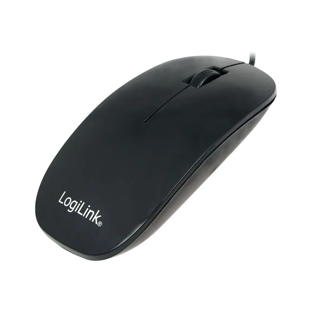 Mouse logilink pc sau nb cu fir usb optic 1000 dpi butoane/scroll 3/1  negru id0063 (include tv 0.18lei) Logilink - 1