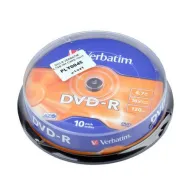 Dvd-r verbatim 47gb 16x cake 10buc
