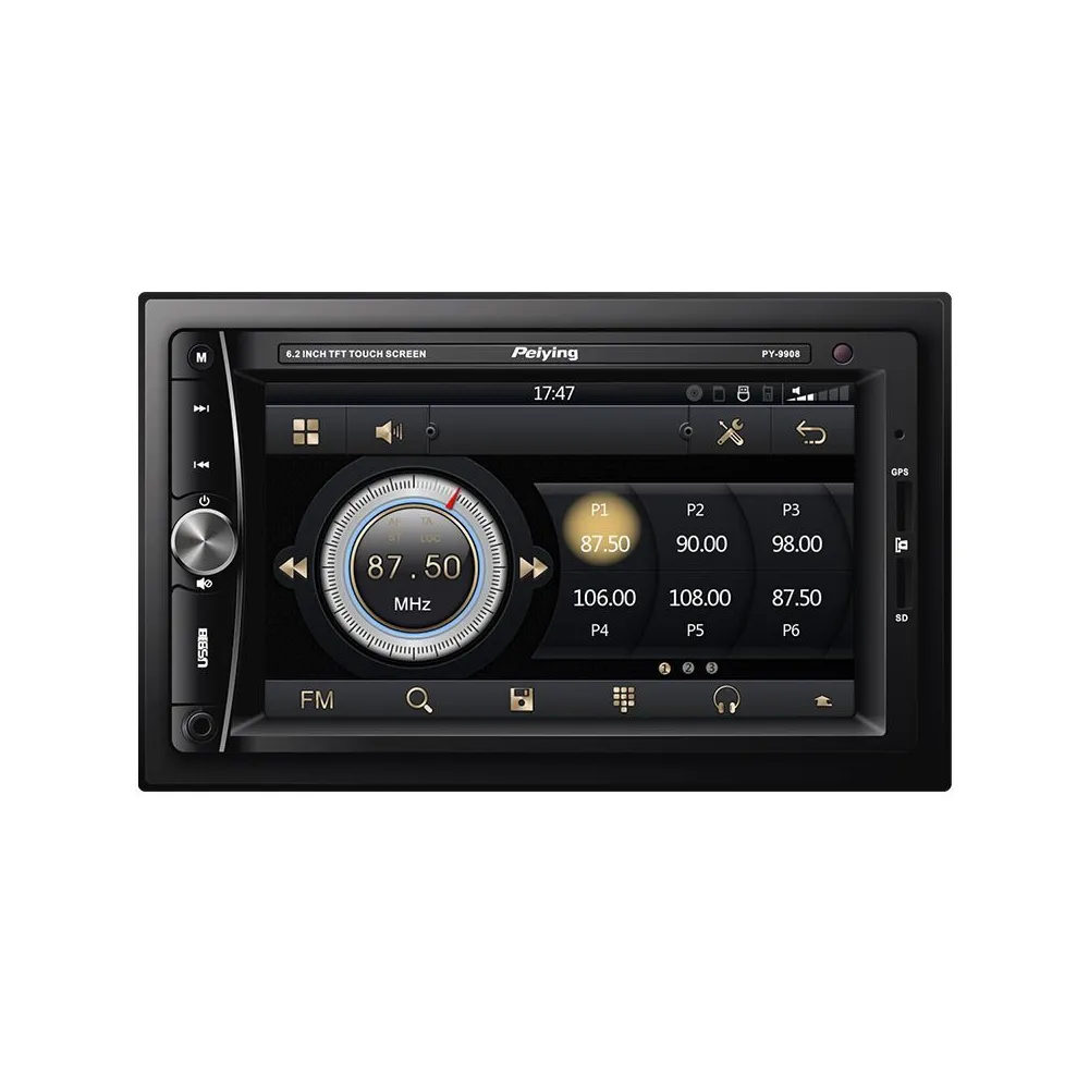 Radio player auto 2din dvb-t/gps/bt peiying alien