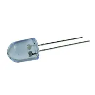 Led 10mm transparent rosu rotund 10cd