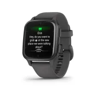 Ceas smartwatch garmin venu sq2 slate bezel shadow gray silicone