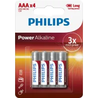 Philips Power Alkaline Baterie LR03P4B 10