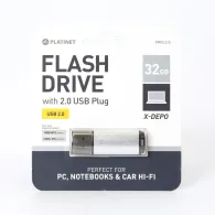 Platinet PMFE32S memorii flash USB 32 Giga Bites USB Tip-A 2.0 Argint