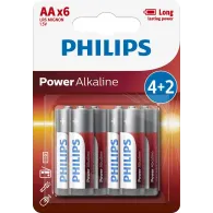 Philips Power Alkaline Baterie LR6P6BP 10