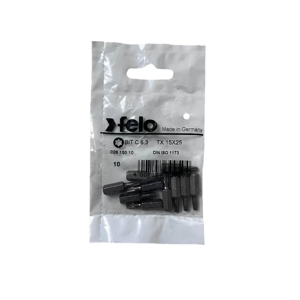 Set 10 biti felo seria industrial profil torx c6.3