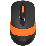 Mouse A4TECH FG10, Optic, USB Wireless, 2000dpi, negru-portocaliu