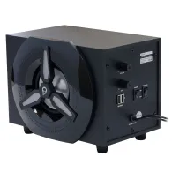 Boxe spacer gaming 2.1 rms: 16w (2 x 3w + 10w) control volum bass subwoofer lemn mdf 220v alimentare 14 x led black spb-hurrican