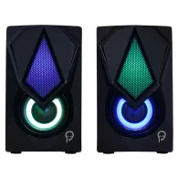 Boxe spacer gaming 2.0 rms:  6w (2 x 3w) control volum 4 x led usb power black spb-storm  (include tv 1.5 lei) Spacer - 1