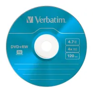 DVD+RW Verbatim 4X, 4.7GB, 1buc, Slim case, 43297