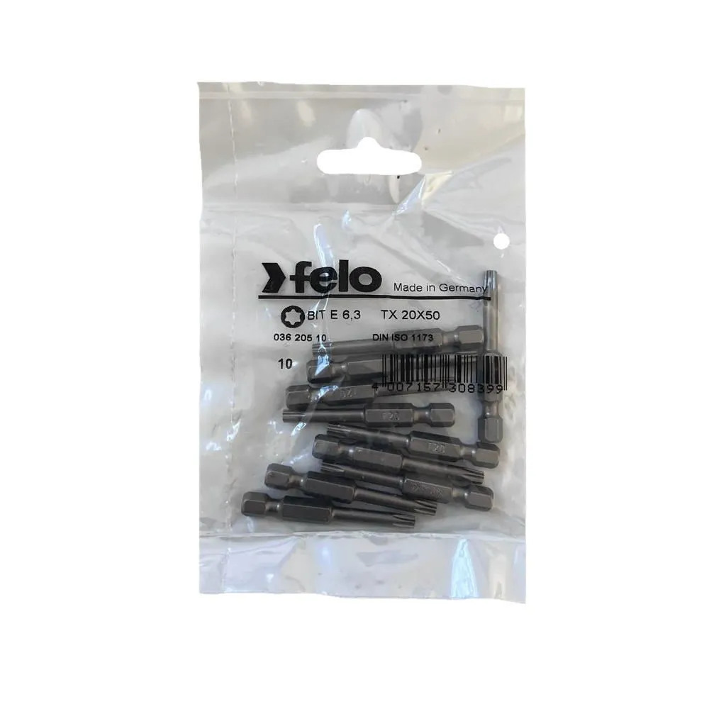 Set 10 biti felo seria industrial profil torx e6.3