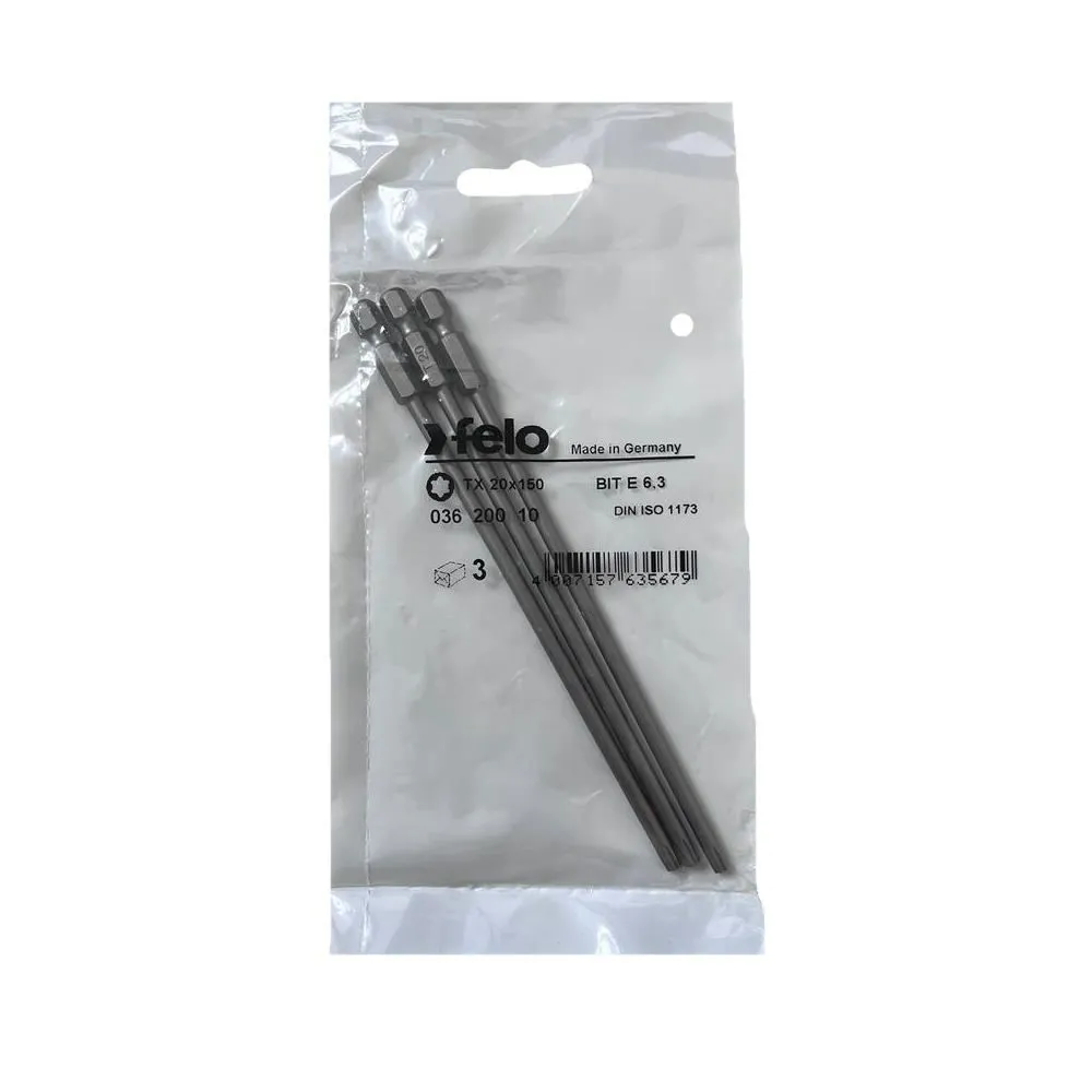 Set 3 biti felo seria industrial profil torx e6.3