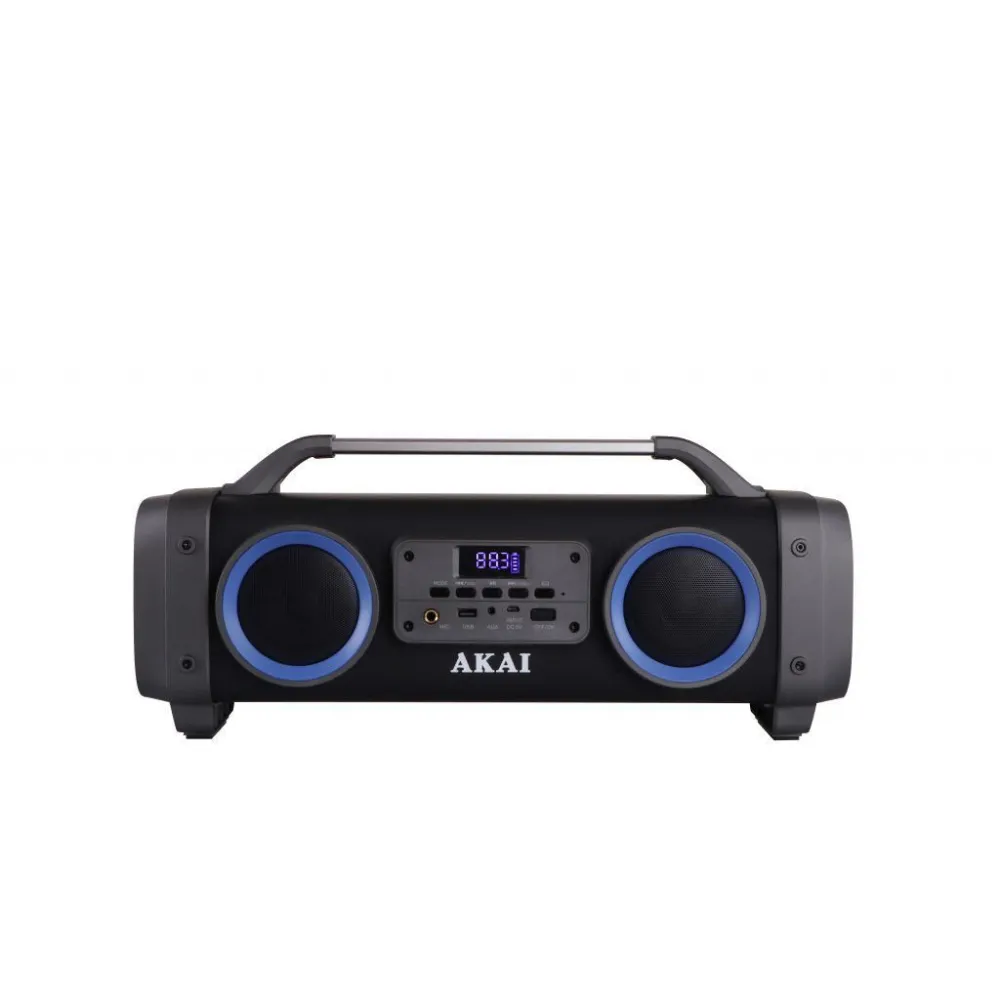 Boxe portabile akai compact 1.0 rms functie karaoke bluetooth conector bluetooth jack 3.5mm usb negru abts-sh02 (include tv 8.00