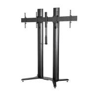 Stand mobil dublu b-tech pentru doua display-uri cu diagonala 56-65