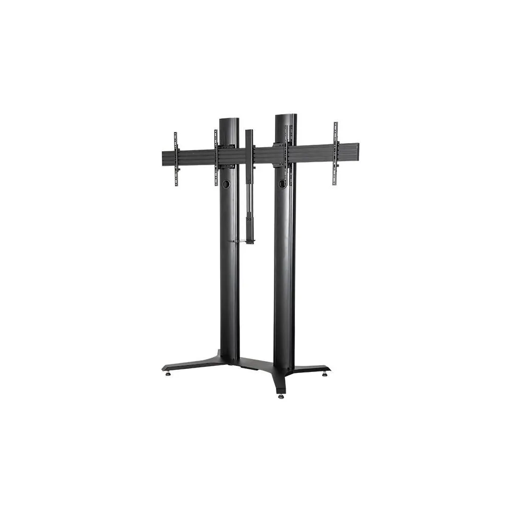 Stand mobil dublu b-tech pentru doua display-uri cu diagonala 56-65