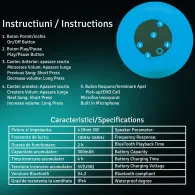 Boxa spacer portabila bluetooth ducky-wh rms:  3w control volum acumulator 300mah microfon incorporat timp de funct. pana la 4 o