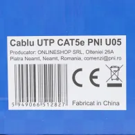 Cablu utp cat5e pni u05 cu 4 perechi pentru internet