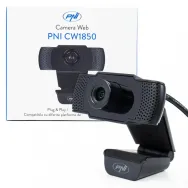 Camera web pni cw1850 full hd 1080p 2mp usb clip-on