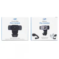 Camera web pni cw1850 full hd 1080p 2mp usb clip-on