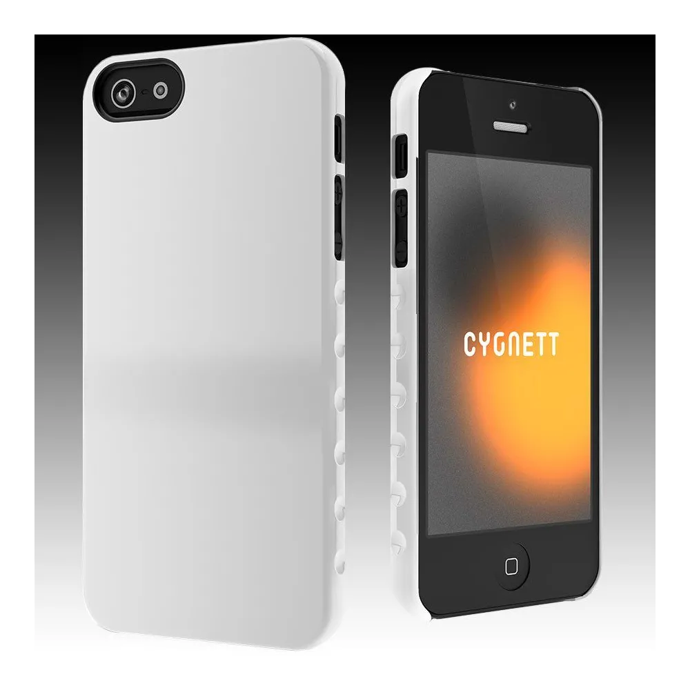 Cygnett aerogrip feel iphone 5/5s case white