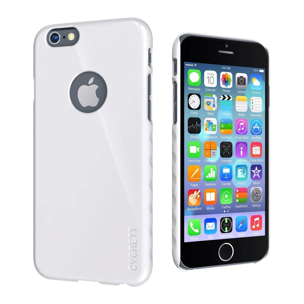 Cygnett iphone 6 case aerogrip feel white
