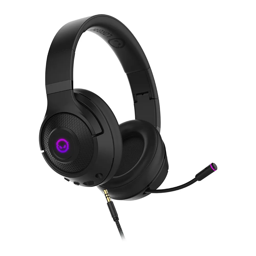 Lorgar noah 701 gaming headset with microphone 2.4ghz usb dongle