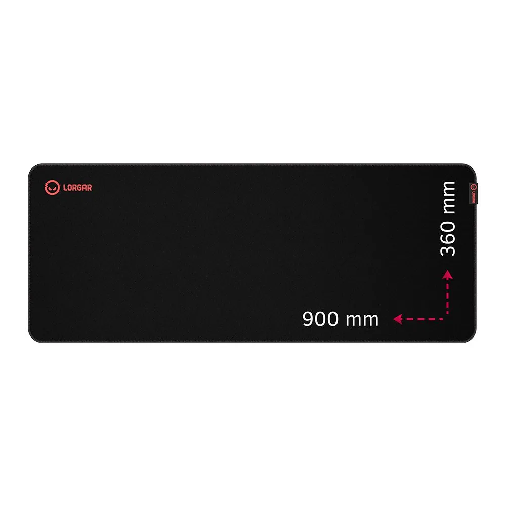 Lorgar main 329 gaming mouse pad precise control surface red