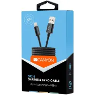 Canyon cfi-3 lightning usb cable for apple braided metallic shell