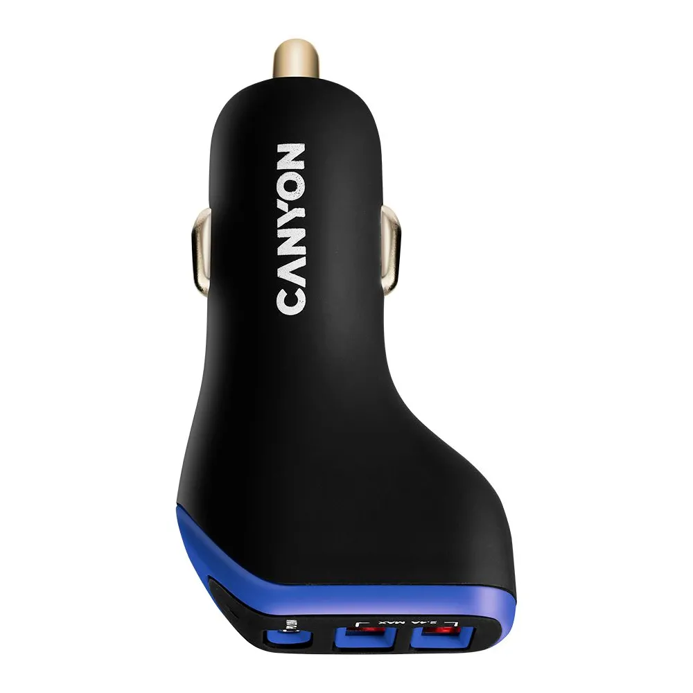 Canyon c-08 universal 3xusb car adapter input 12v-24v output dc