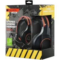 Canyon nightfall gh-7 gaming headset with 7.1 usb connector adjustable