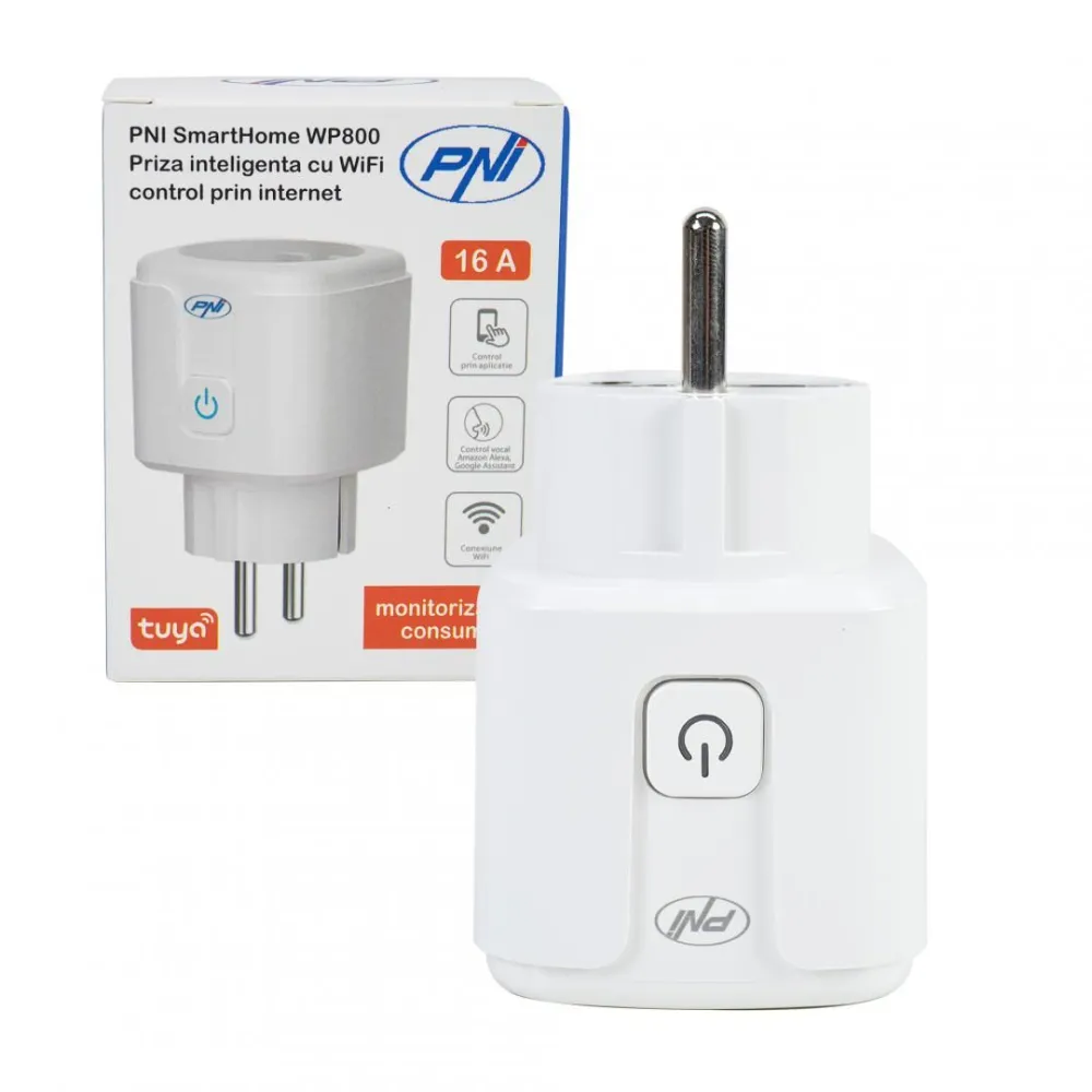 Priza inteligenta pni smarthome wp800 wifi control prin internet app