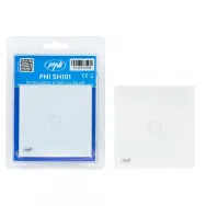 Intrerupator cu touch pni sh101 alb cu led indicator cu