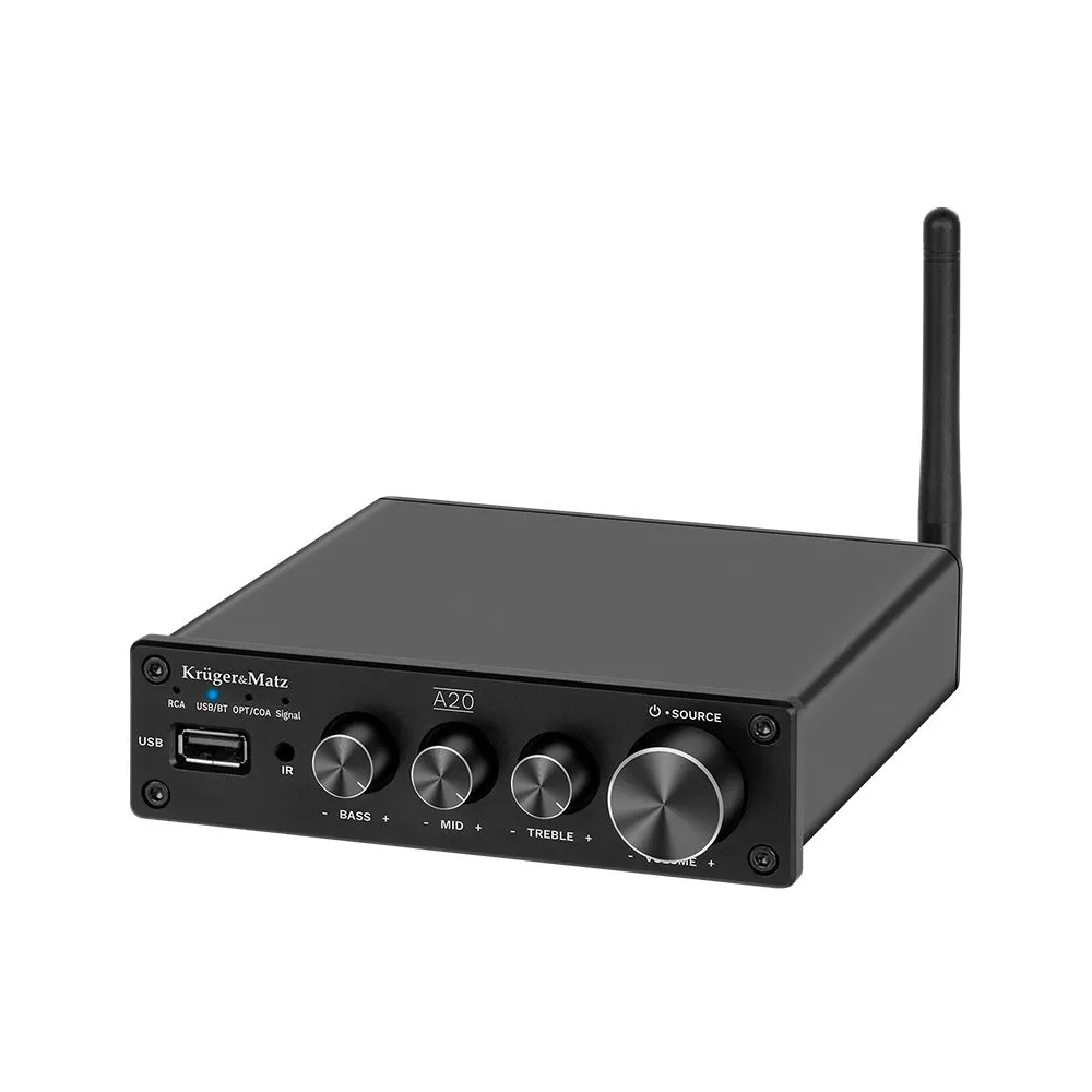 Amplificator audio stereo 2x100w a20 krugersimatz