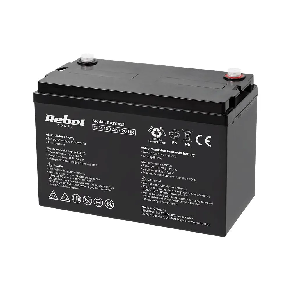 Acumulator gel 12v 100ah rebel