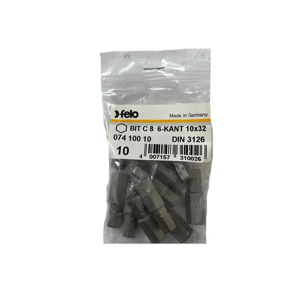 Set 10 biti felo seria industrial profil hex c8 hx
