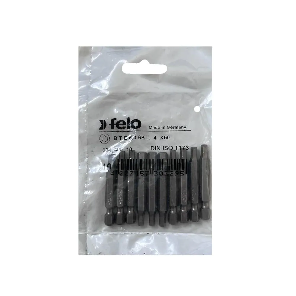 Set 10 biti felo seria industrial profil hex e6.3