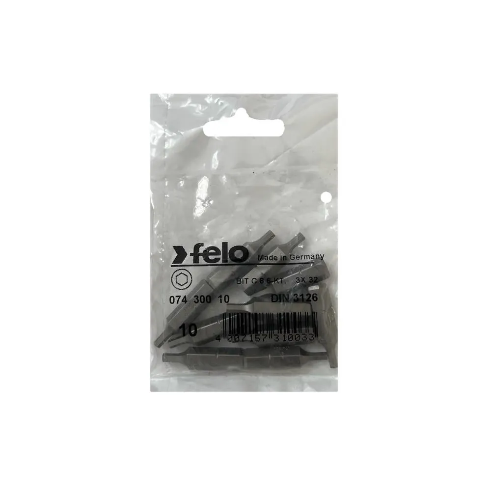 Set 10 biti felo seria industrial profil hex c8 hx