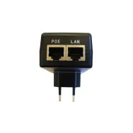 Adaptor POE, 24V, 1,25A, 30W ( GIGABIT), negru