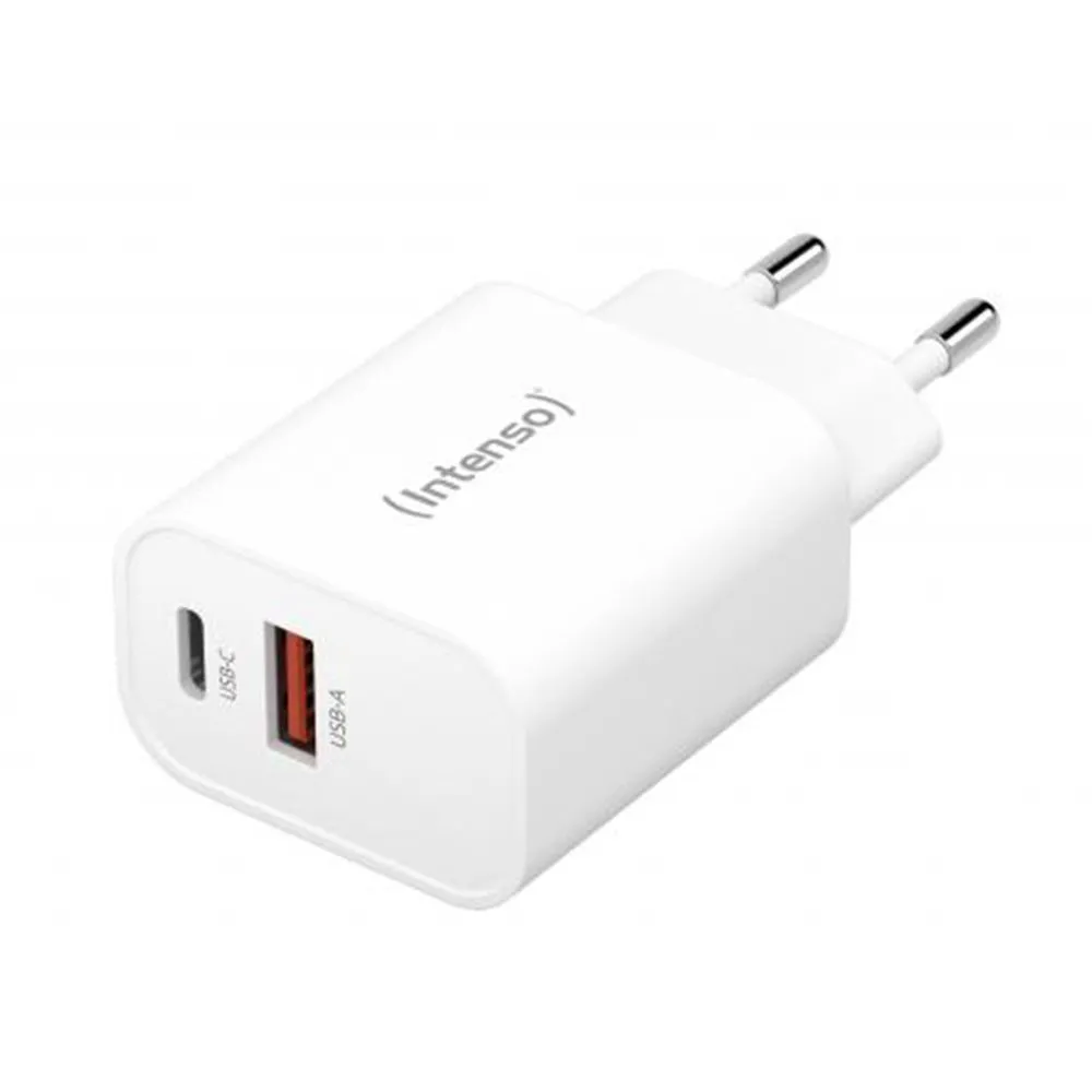 Adap Intenso USB-A + USB-C White