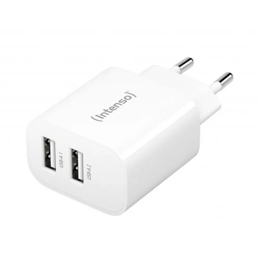Adap Intenso 2x USB-A White
