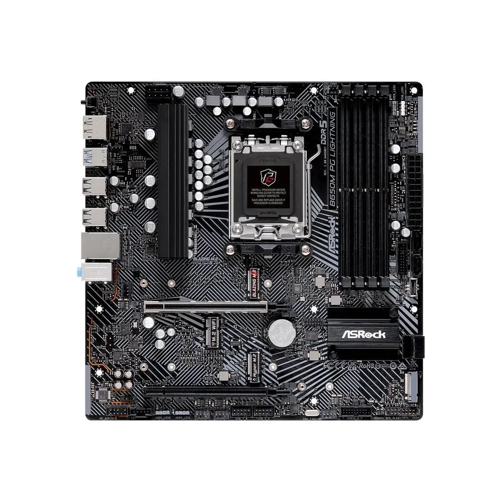 ASRock B650M PG Lightning - motherboard - micro ATX - Socket AM5 - AMD B650