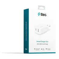 Ttec charger SmartCharger Duo PD USB-C/USB-A Travel - 32W