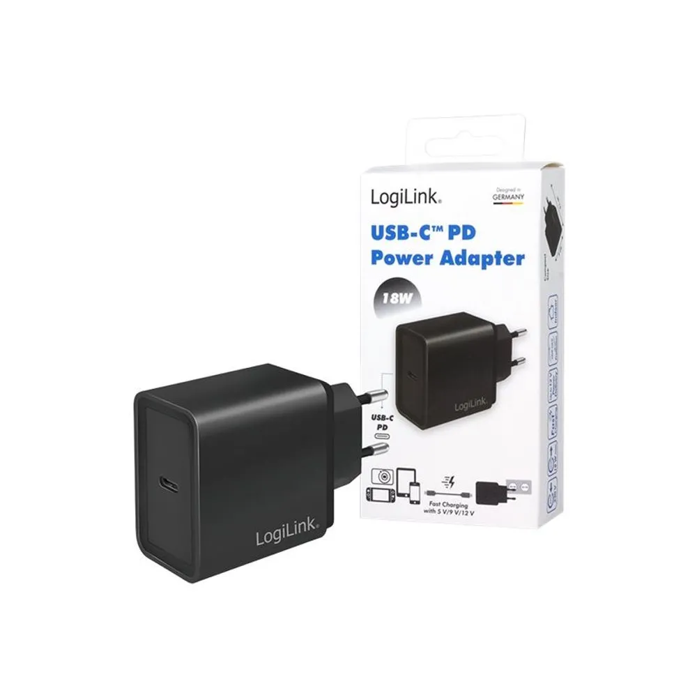 LogiLink power adapter - USB-C - 18 Watt
