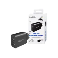 LogiLink power adapter - 3 x USB Type A USB-C - 27 Watt