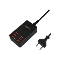 LogiLink Table Charger power adapter - 6 x USB - 32 Watt