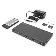 DIGITUS - video/audio switch - 4 x 4 - managed