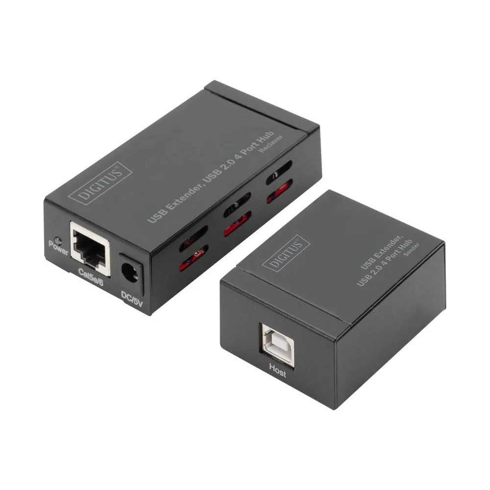 DIGITUS USB Extender DA-70143 - USB 2.0 4 Port Hub